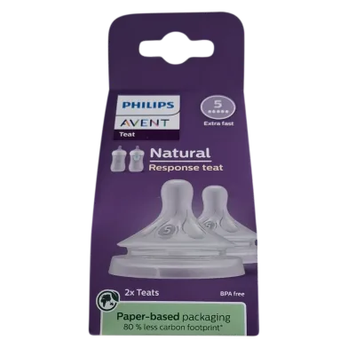 Philips Avent Natural Nipple - 5 (6M Plus) - Rokomari product